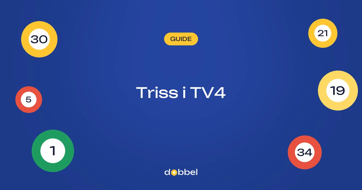 Triss – TV-skrapet i TV4, vinstchanser och månadsvinst
